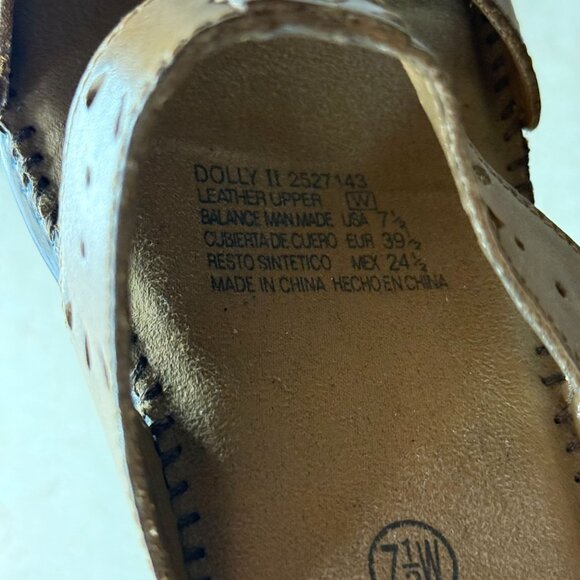 Dr. Scholls Dolly II Leather Sandals Wide Width Tan Womens Size 7.5 - Picture 6 of 16
